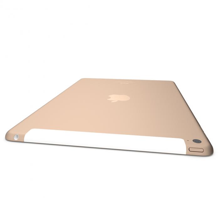 3D iPad Air 2 3G Gold model