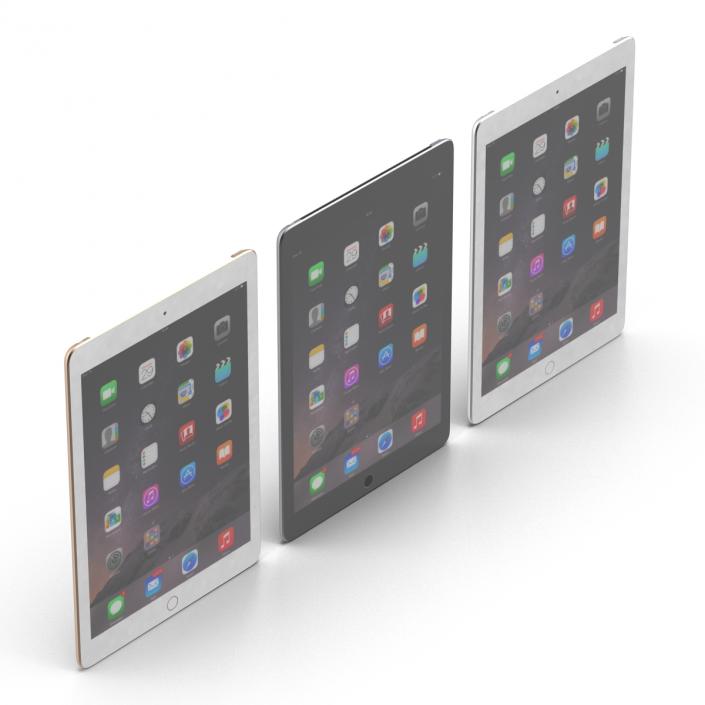 iPad Air 2 3G 3D Models Set 2 3D model