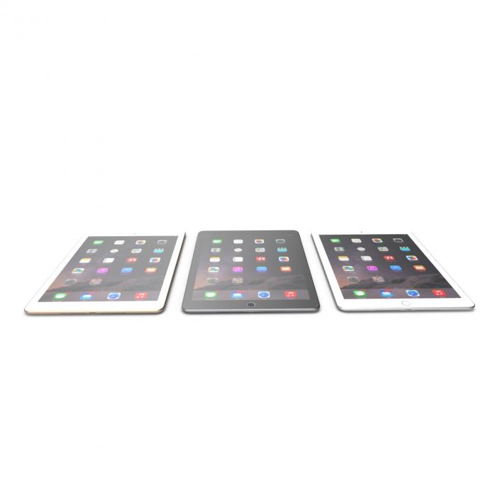 iPad Air 2 3G 3D Models Set 2 3D model