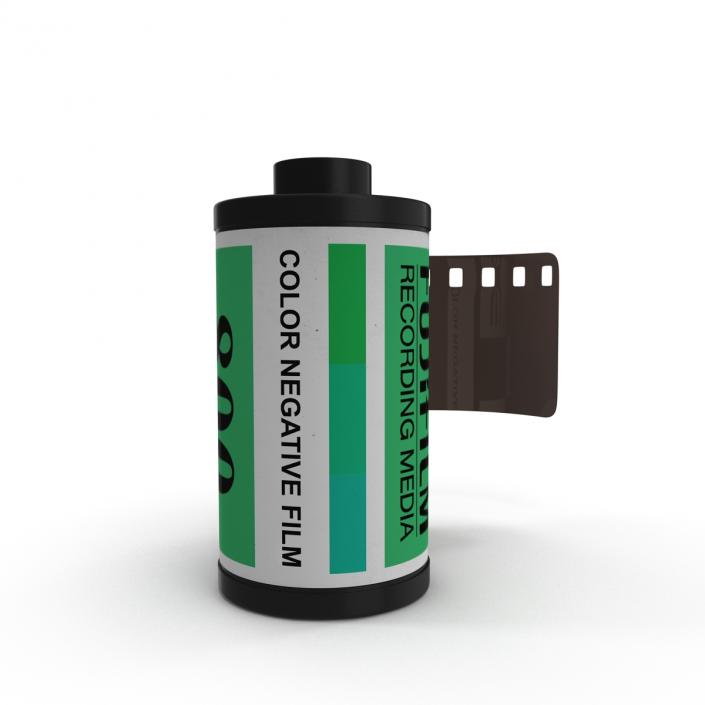 3D model 35mm Film Roll Green