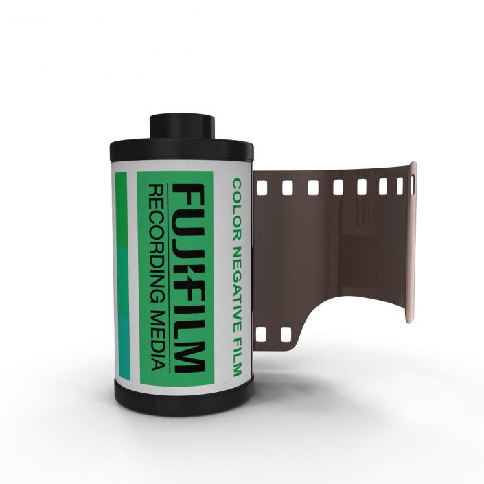 3D model 35mm Film Roll Green