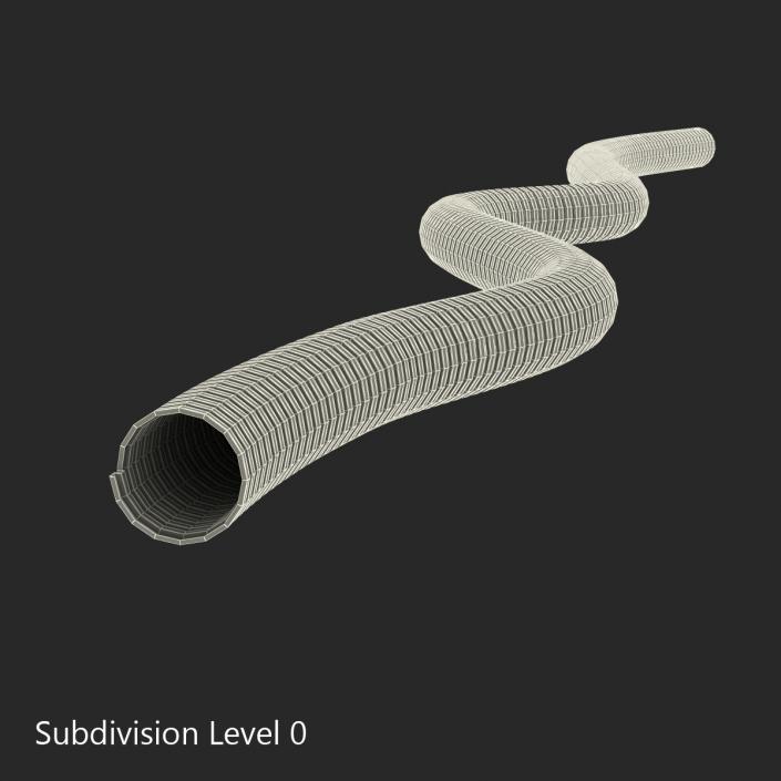 3D model Steel Electrical Conduit 7.8 Rigged