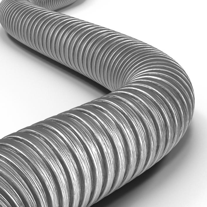 3D model Steel Electrical Conduit 7.8 Rigged