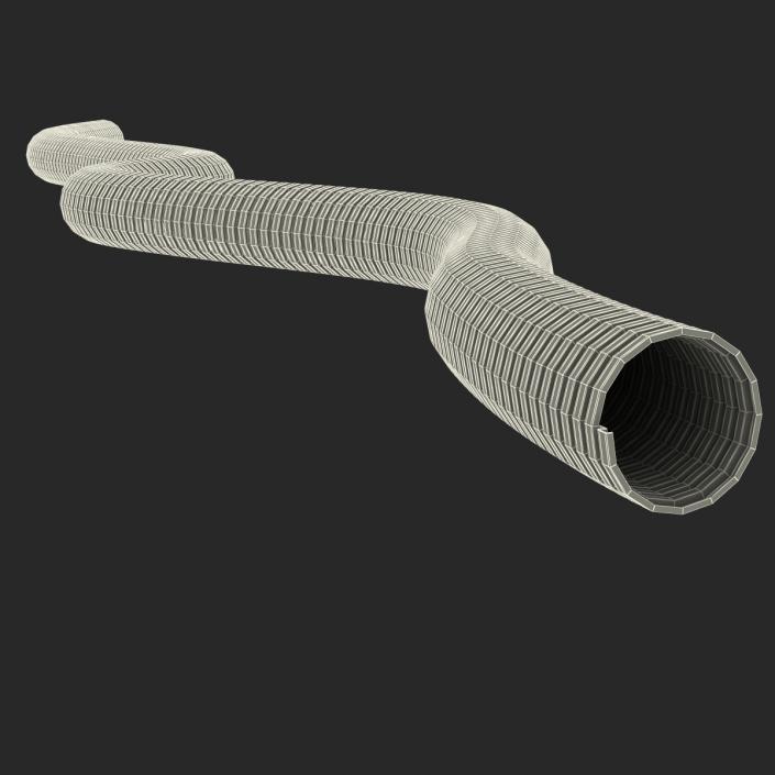 3D model Steel Electrical Conduit 7.8 Rigged