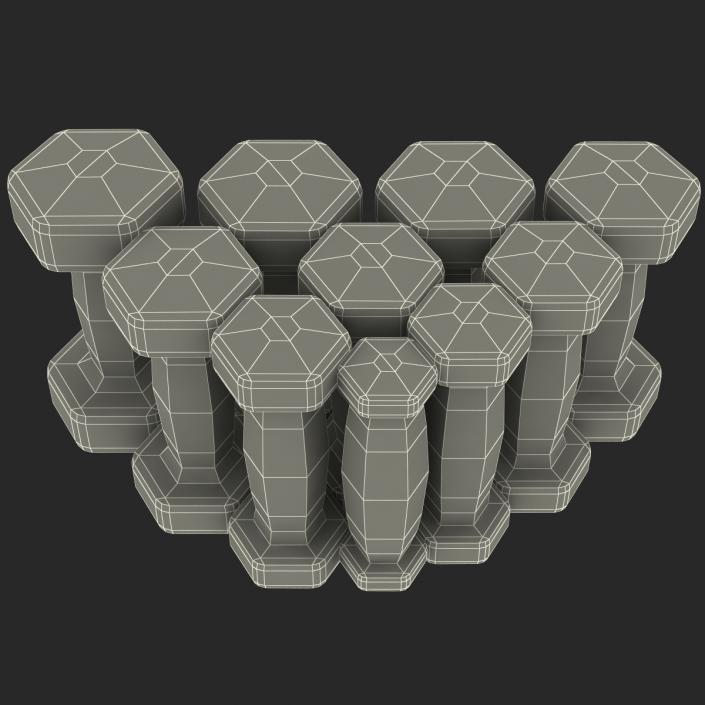 3D Dumbbell Weights Set Generic model