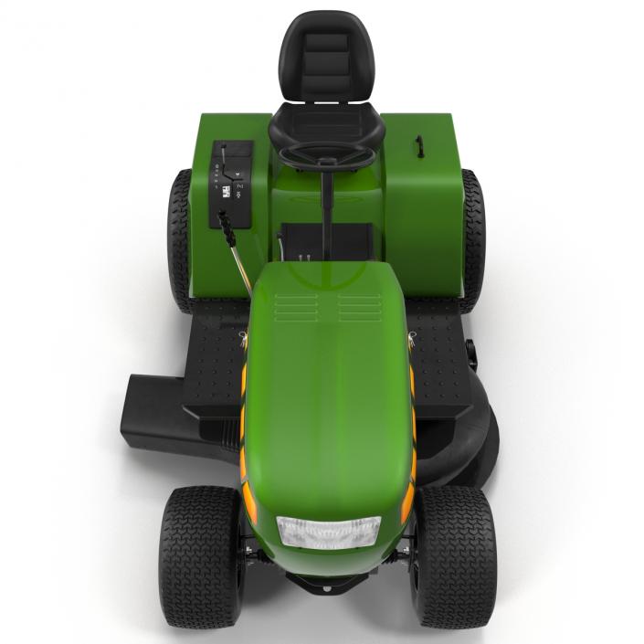 Lawn Tractor Rigged 3D model