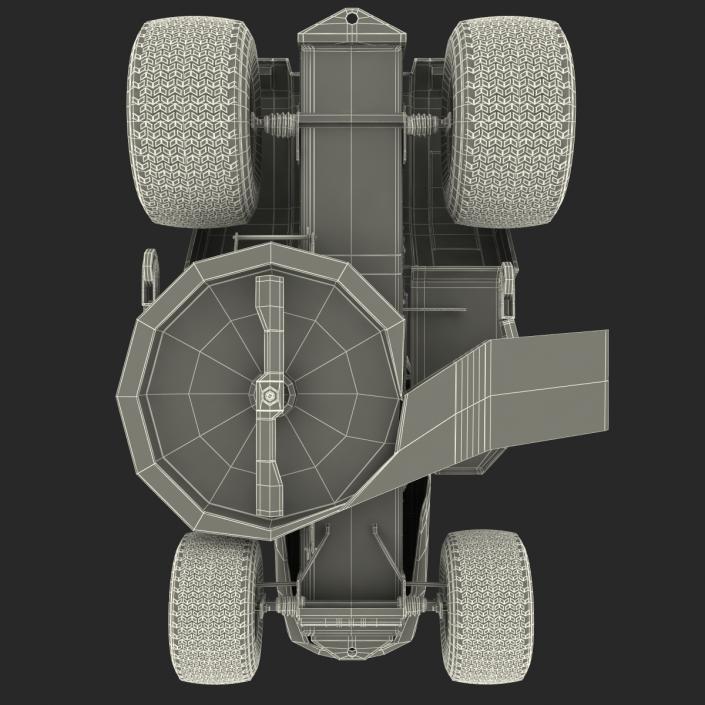 Lawn Tractor Rigged 3D model