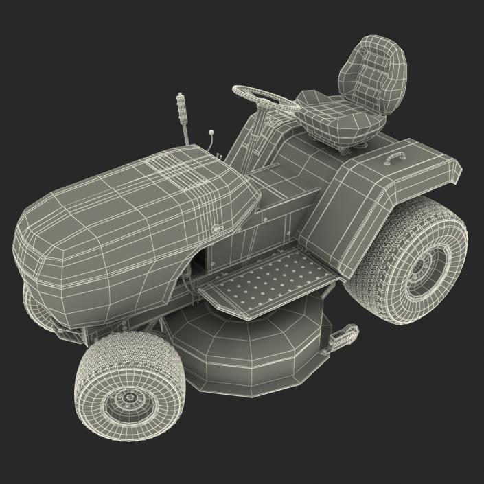 Lawn Tractor Rigged 3D model