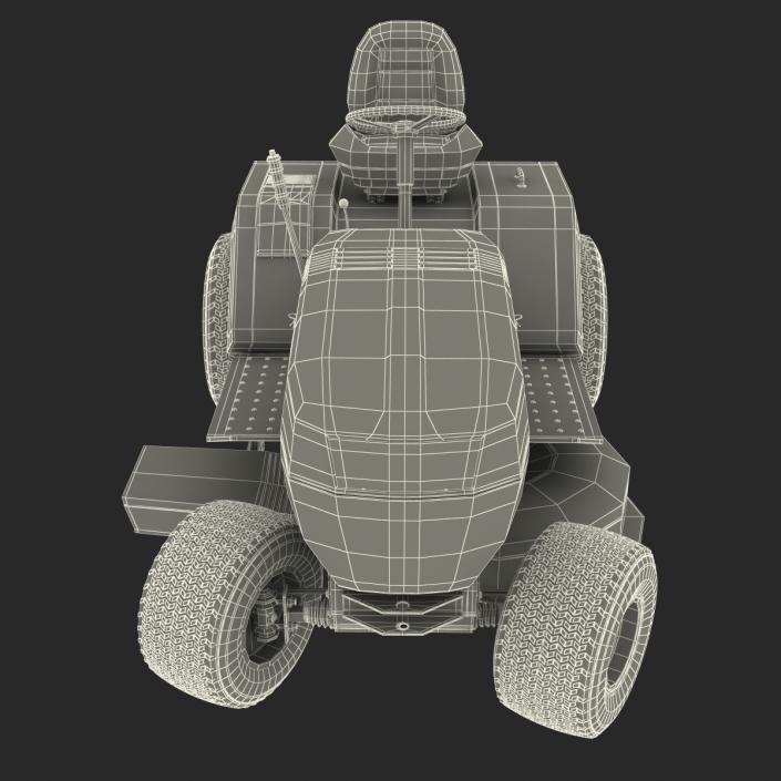 Lawn Tractor Rigged 3D model