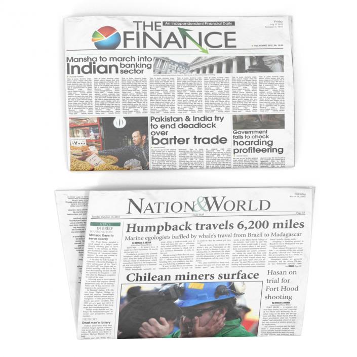 3D model Newspapers