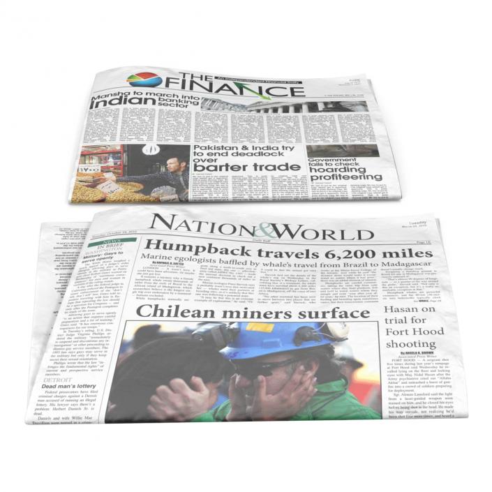 3D model Newspapers