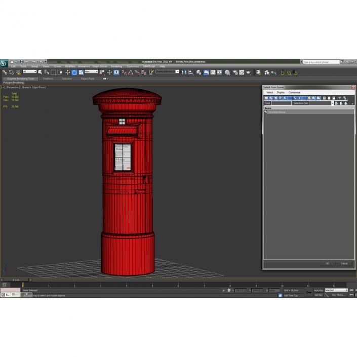 3D British Post Box