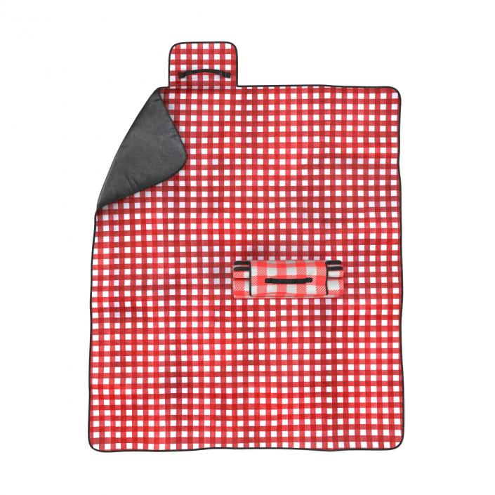 Picnic Blanket Red 3D Models Set 3D