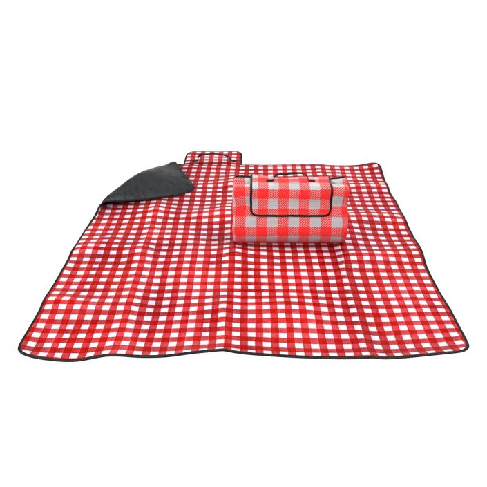 Picnic Blanket Red 3D Models Set 3D