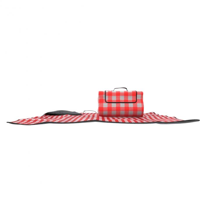 Picnic Blanket Red 3D Models Set 3D