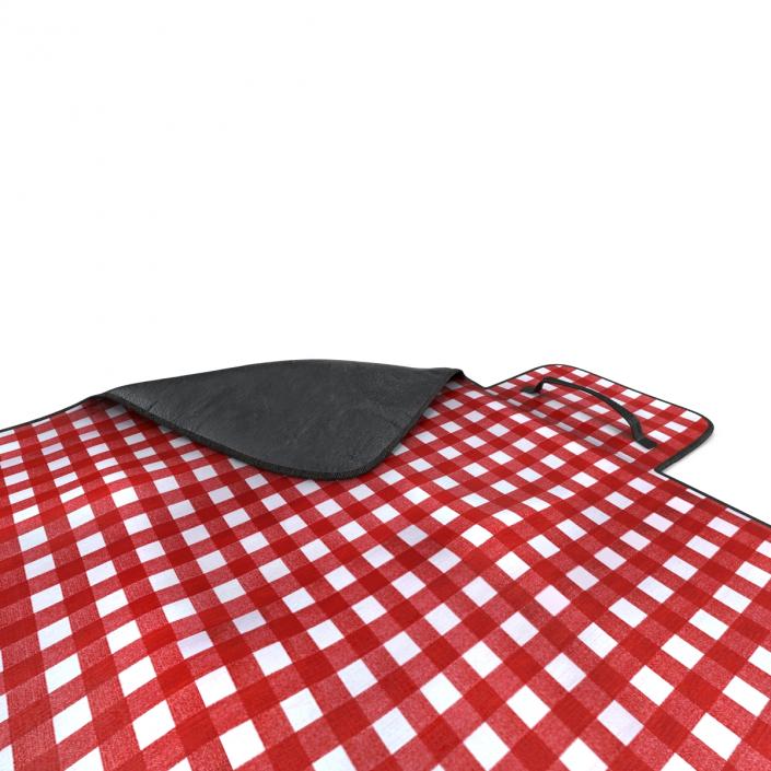 Picnic Blanket Red 3D Models Set 3D