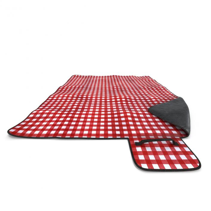 Picnic Blanket Red 3D Models Set 3D