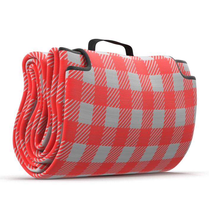 Picnic Blanket Red 3D Models Set 3D