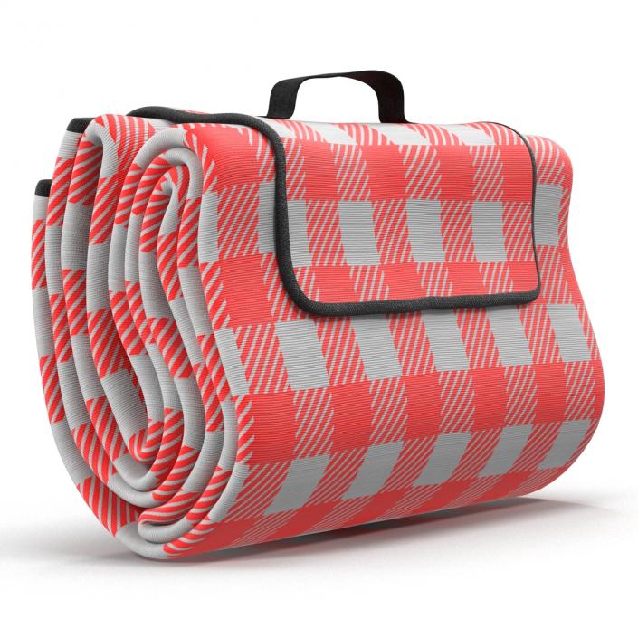 Picnic Blanket Red 3D Models Set 3D