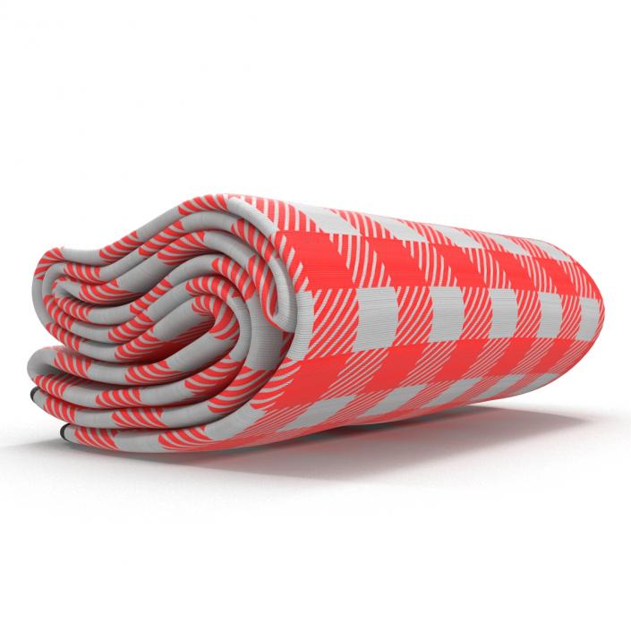 Picnic Blanket Red 3D Models Set 3D