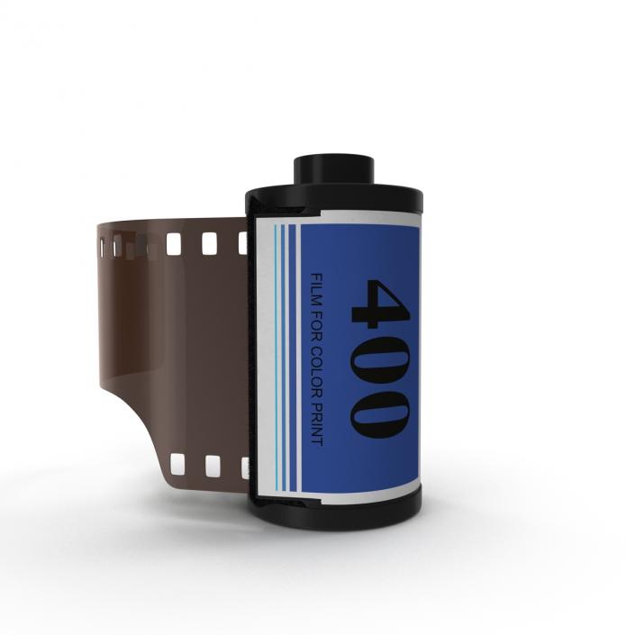 Film Roll 35mm Blue 3D model