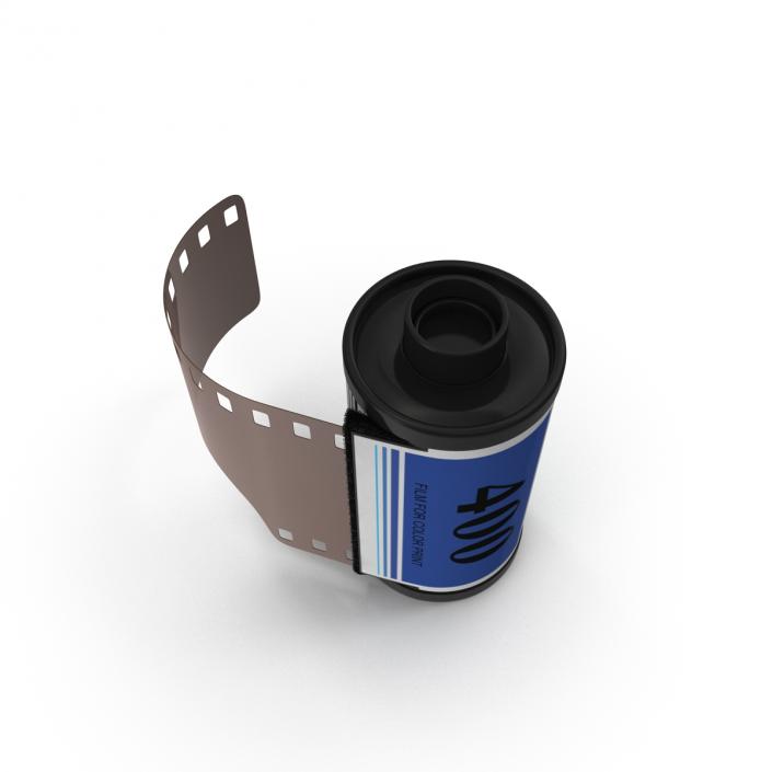 Film Roll 35mm Blue 3D model