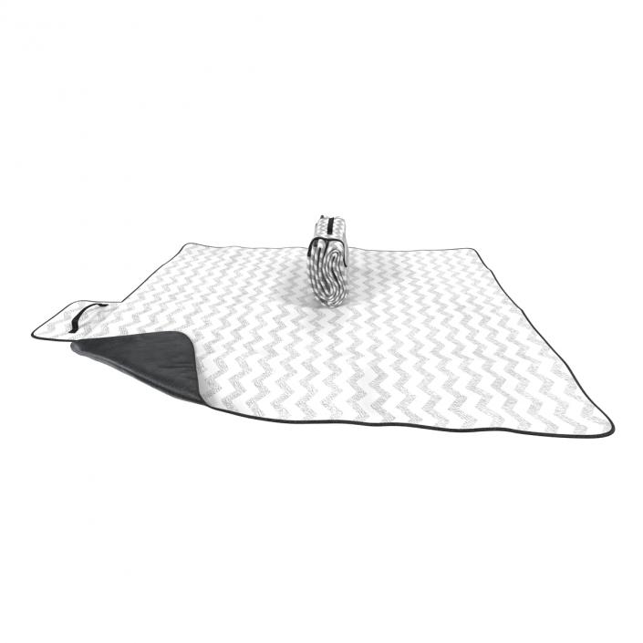 Picnic Blanket White 3D Models Set 3D model