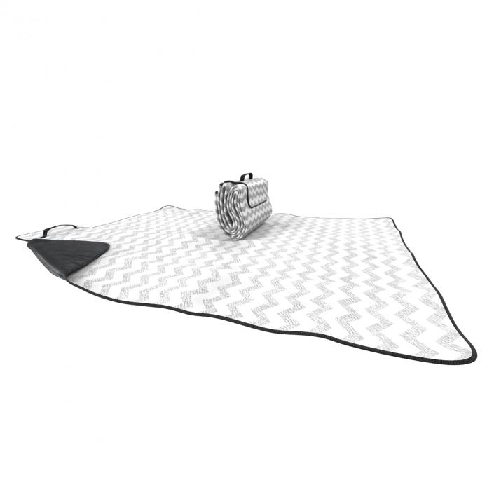 Picnic Blanket White 3D Models Set 3D model