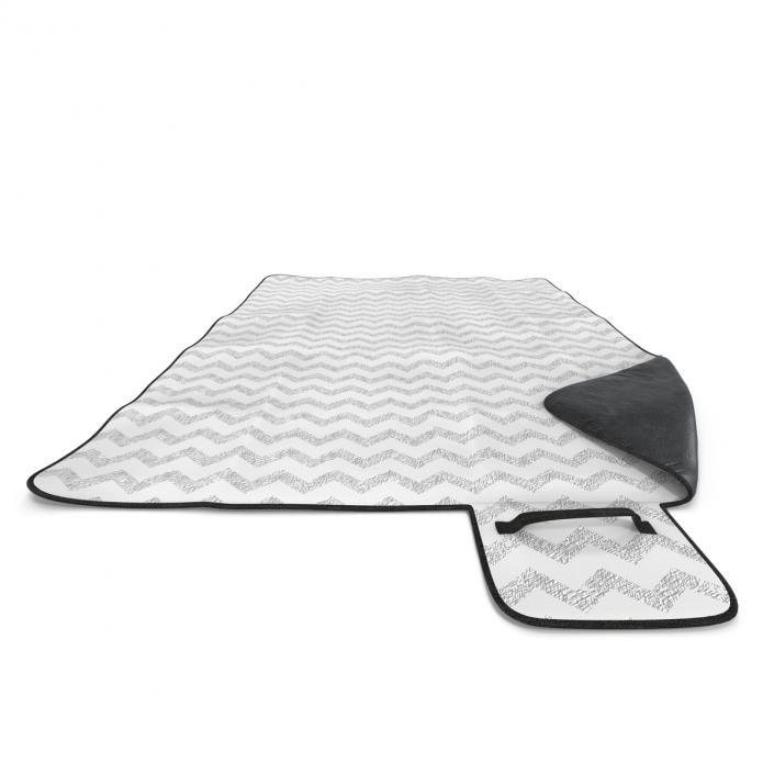 Picnic Blanket White 3D Models Set 3D model