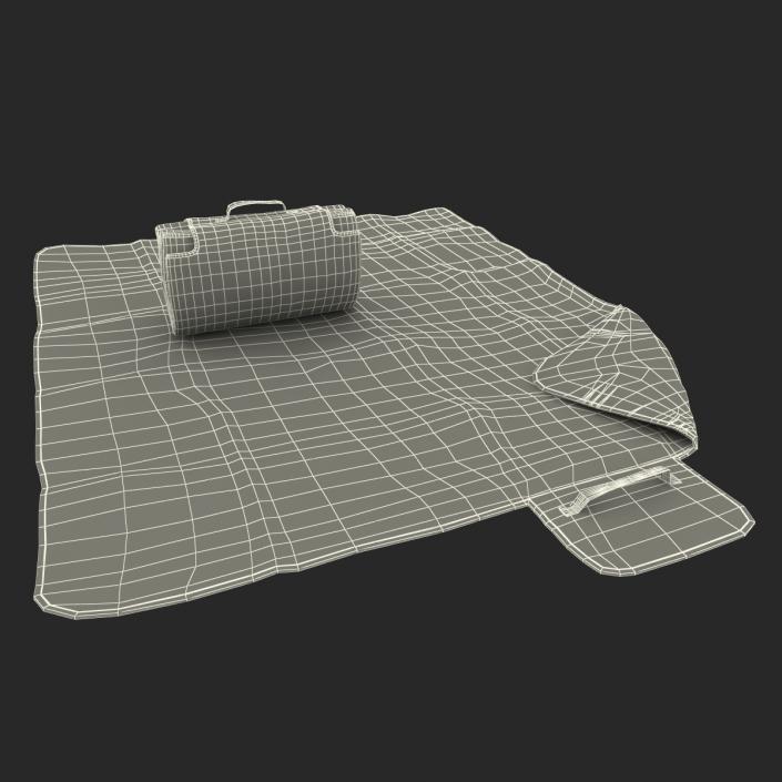 Picnic Blanket White 3D Models Set 3D model