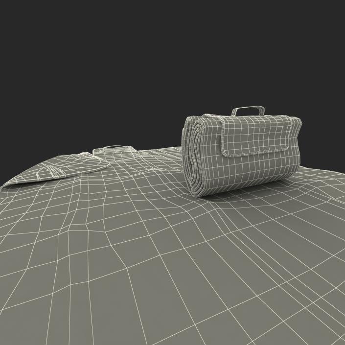 Picnic Blanket White 3D Models Set 3D model