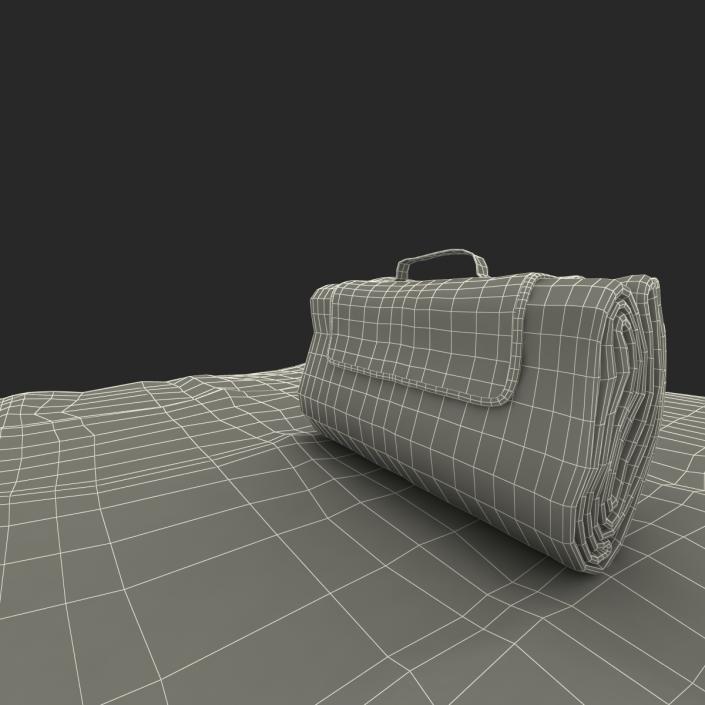 Picnic Blanket White 3D Models Set 3D model