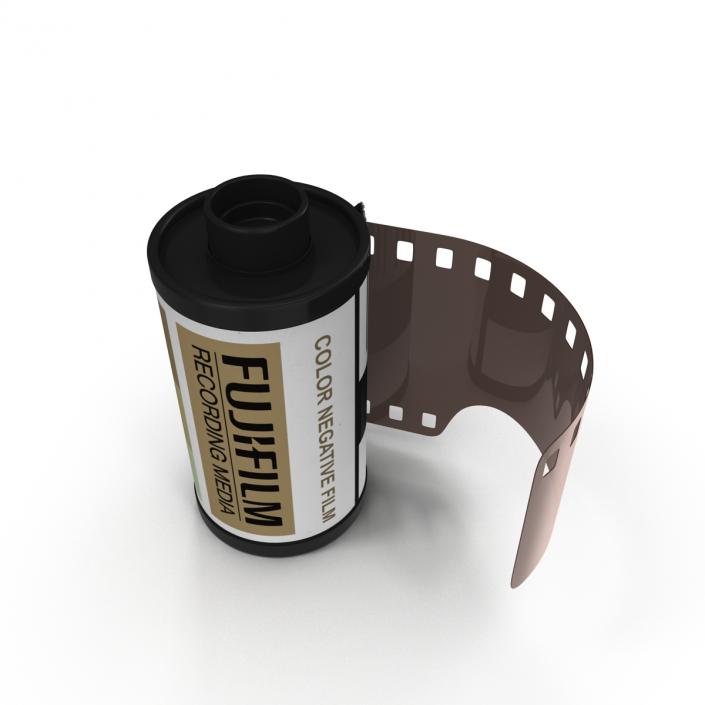 35mm Film Roll Gold 3D model