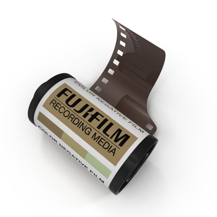 35mm Film Roll Gold 3D model