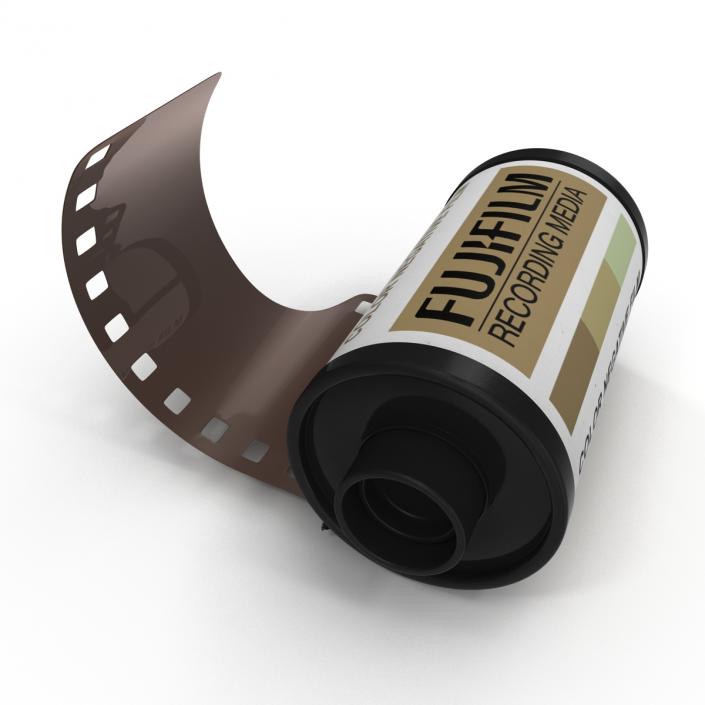 35mm Film Roll Gold 3D model
