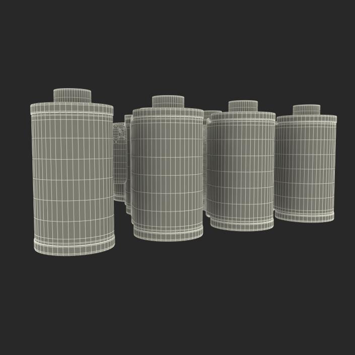 3D Film Roll 35mm 3D Models Set model