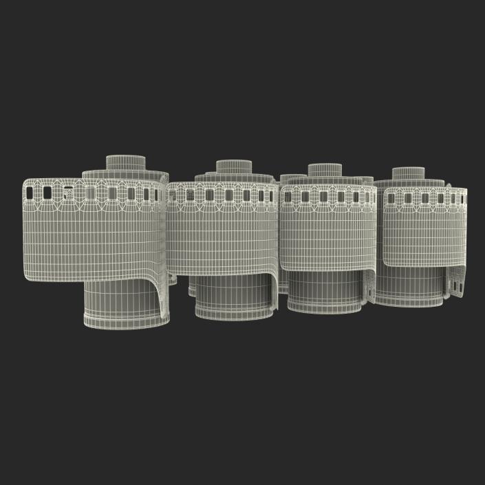 3D Film Roll 35mm 3D Models Set model