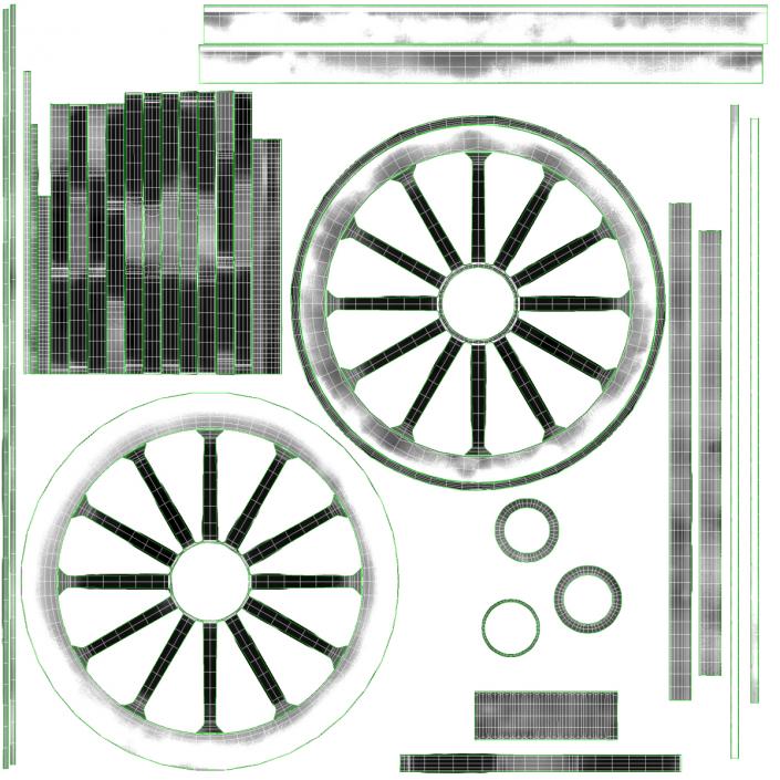 3D 1903 Petrol Electric Autocar model