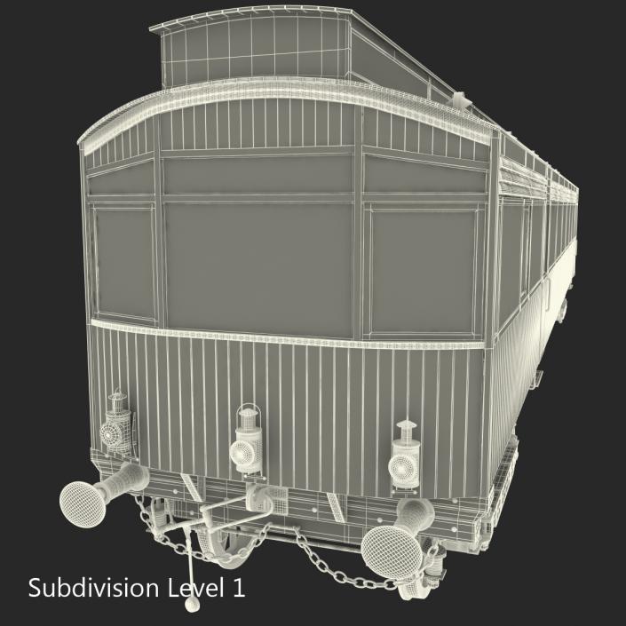 3D 1903 Petrol Electric Autocar model