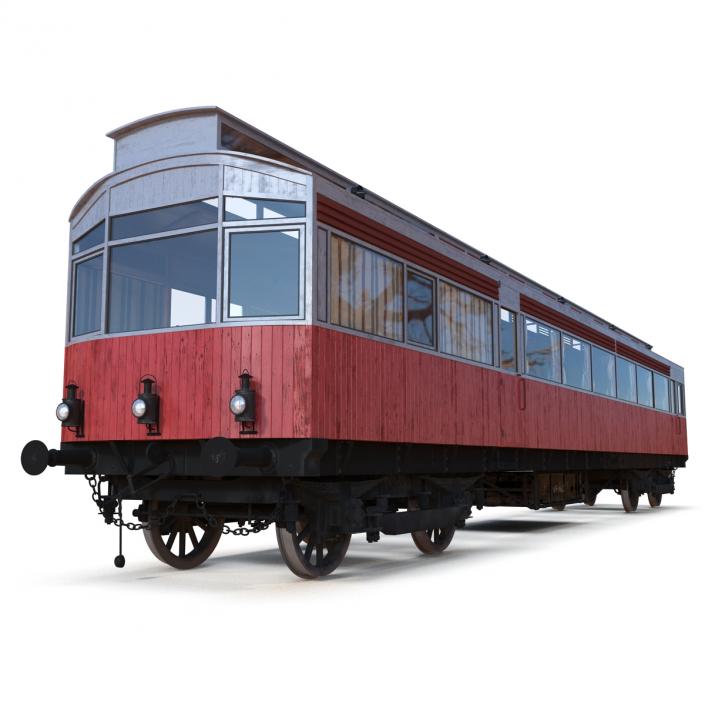 3D 1903 Petrol Electric Autocar model