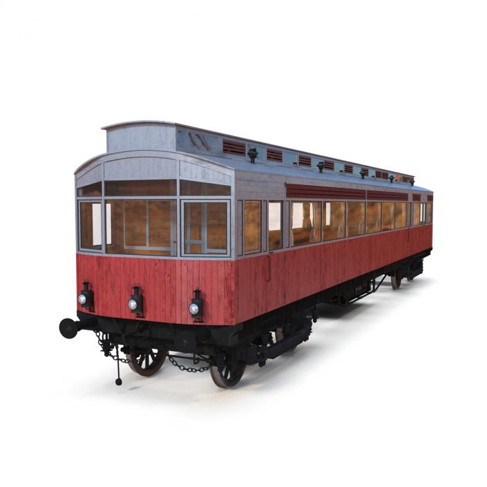 3D 1903 Petrol Electric Autocar model