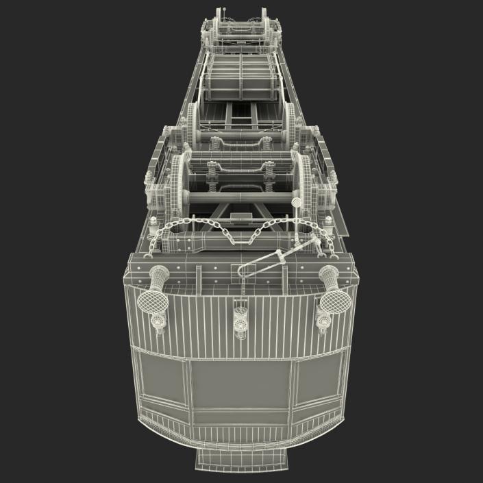 3D 1903 Petrol Electric Autocar model