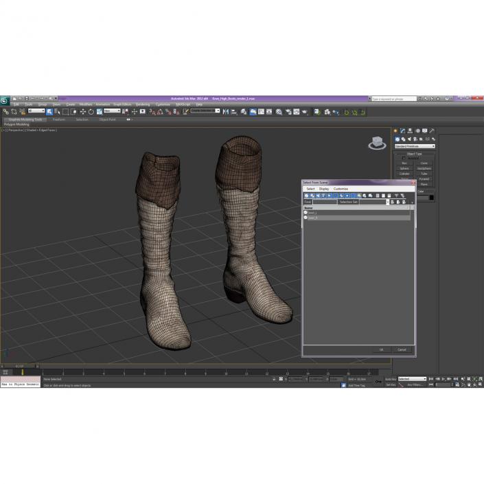 3D model Knee High Boots