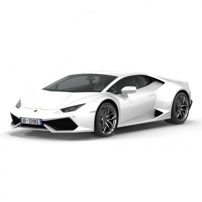 3D model Lamborghini Huracan Simple Interior