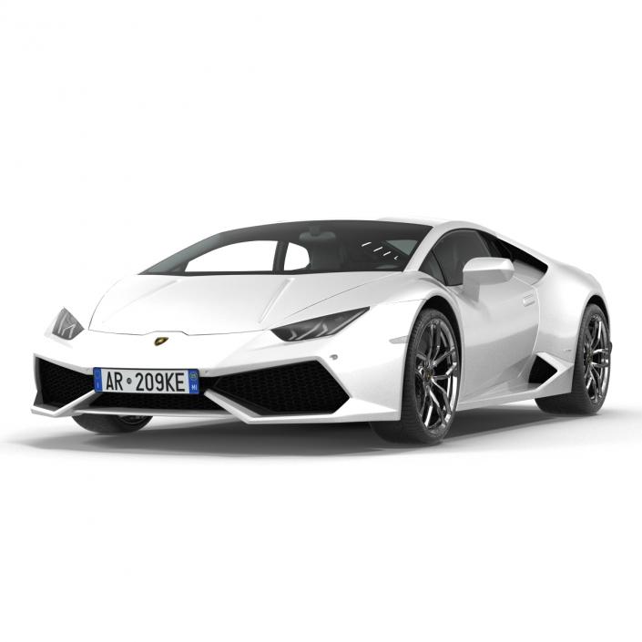 3D model Lamborghini Huracan Simple Interior