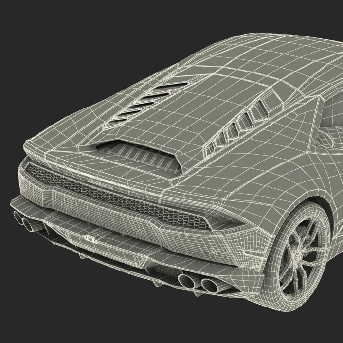 3D model Lamborghini Huracan Simple Interior