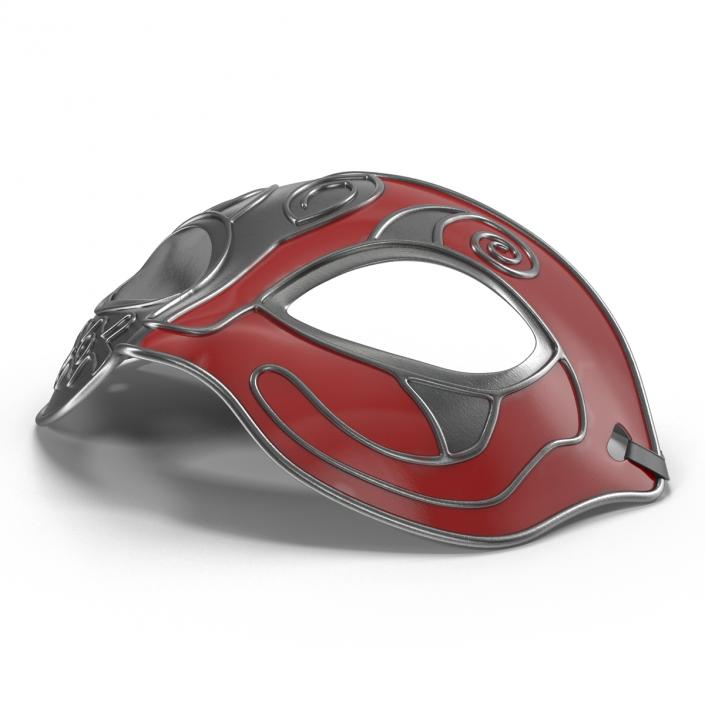 Masquerade Mask Red 3D model