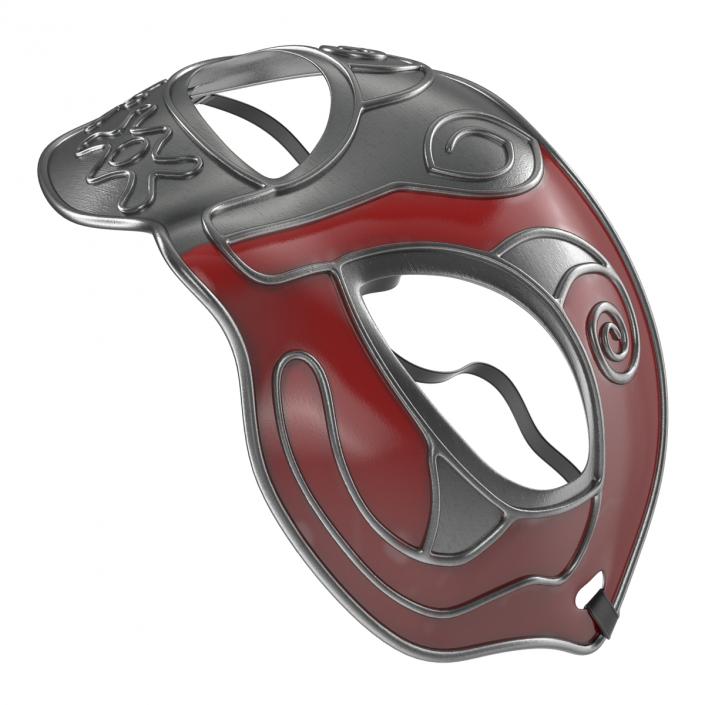 Masquerade Mask Red 3D model