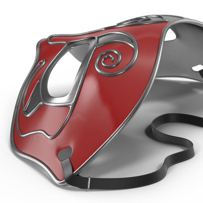 Masquerade Mask Red 3D model