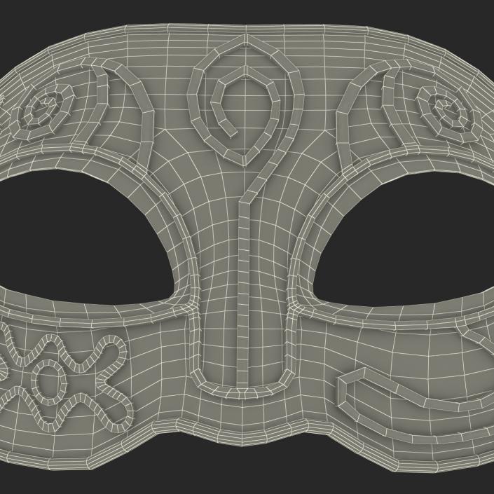 Masquerade Mask Red 3D model